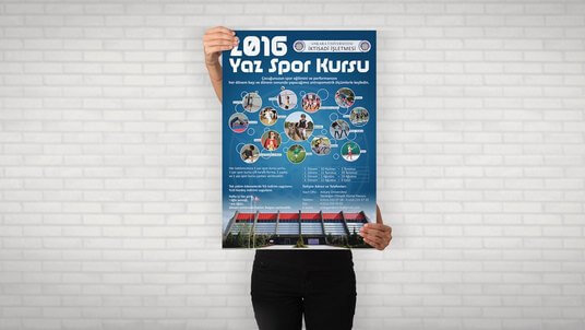Ankara Üniversitesi 2016 Yaz Spor Kursu afişi