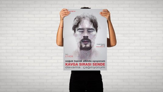 Call poster for the 3rd hearing of the Ethem Sarısülük case