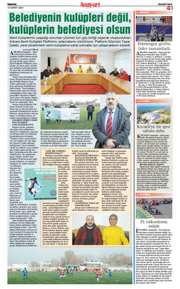 11. page of the Anayurt newspaper dated March 13, 2021