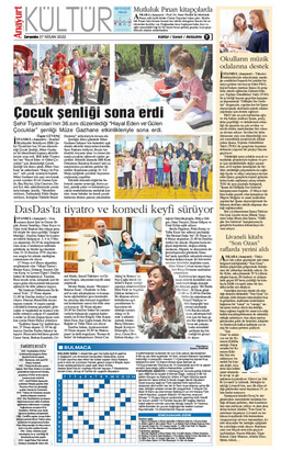 Anayurt gazetesinin 27 Nisan 2022 tarihli 7. sayfası