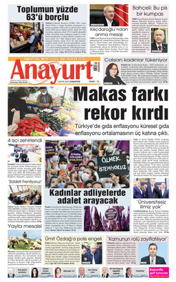1. page of the Anayurt newspaper dated May 7, 2022