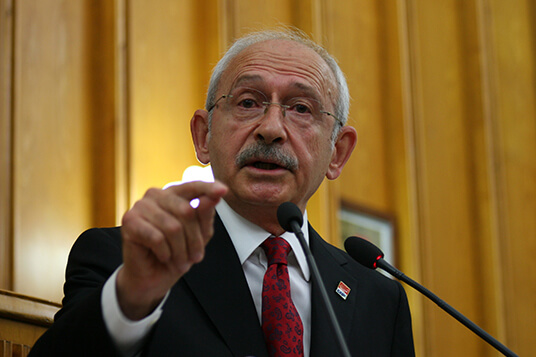 Kemal Kılıçdaroğlu, Chairman of the Republican People's Party, announced that they would support the cross-border operation against Syria. - Ankara, October 8, 2019