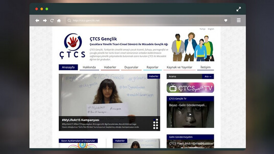 ÇTCS Gençlik'in internet sitesi