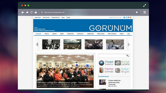 Website of Görünüm newspaper